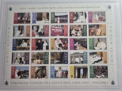 2003 vaticano foglietto xxv - vaticano,