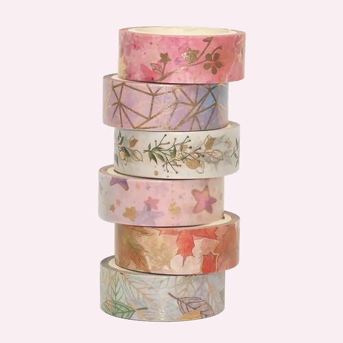 Washi tape floreale set - washi-tape, 6