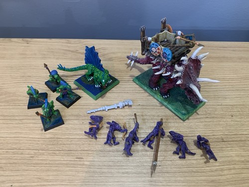Metal stegadon and salamander - metal,