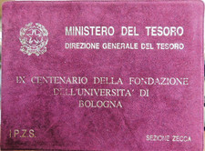 REPUBBLICA - TRITTICO L.500 +L.200 +L.100 UNIVERSITA' DI BOLOGNA  - FDC ARGENTO