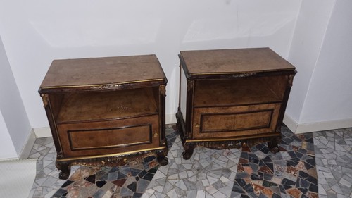 Coppia comodini antichi - coppia,