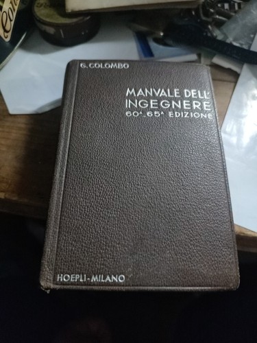 Manuale delle ingegnere - manuale,
