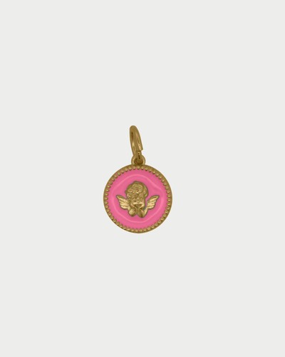Charm medaglia angelo - medaglia, rue