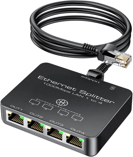 Sdoppiatore ethernet porte - sdoppiatore, 4