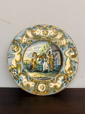 Antico piatto Napoli maiolica