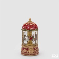 EDG Decoro Natale Giostra con musica, movimento, led multicolor