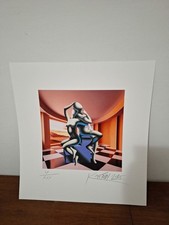 Mark Kostabi  ,opera Grafica Su Cartoncino  48x51