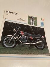 Moto Guzzi 1000 S 1990 Mappa Moto Da Collezione Atlas Italia
