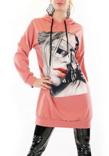 Felpa lunga donna maglia