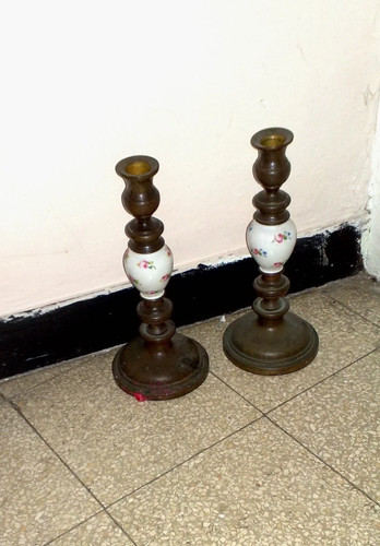 Coppia candelabri ottone - coppia, in