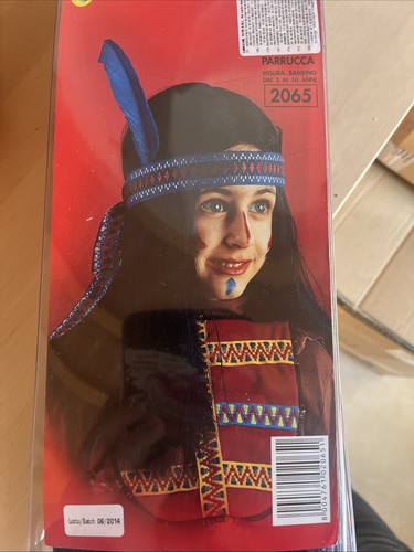 Parrucca capelli neri bambina - parrucca,