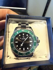 Orologio Montres Prestige Uomo Argento/Verde 42mm MPW-0081 NUOVO IN SCATOLA