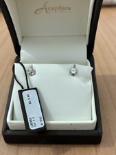 Orecchini Oro 18kt Diamanti Naturali Gia Punto Luce