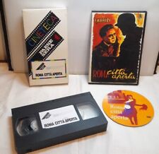 Roma città aperta 1945 Roberto Rossellini Aldo Fabrizi Anna Magnani VHS + DVD