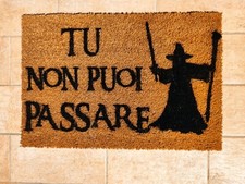 idea regalo Zerbino SIGNORE DEGLI ANELLI tu non puoi passare NATALE FAN tappeto
