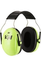 3M Peltor Paraorecchie Bambini H510AK, Verde Neon, Protezione Udito Bambino