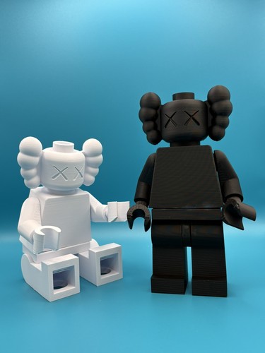 Action figure lego brick kaws