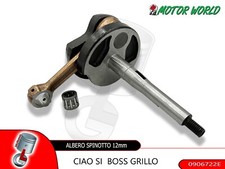 ALBERO MOTORE SPINOTTO 12mm PIAGGIO CIAO SI BRAVO BOXER GRILLO 50 Tipo ORIGINALE