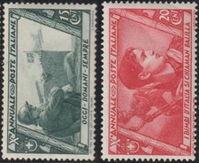 1932 Marcia su Roma 15 e 20 cent. nuovo linguellato MH