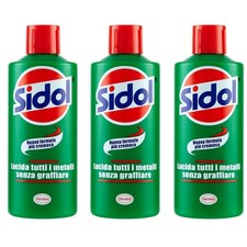 Stock 3 pz. Sidol Henkel Lucidante in Crema per Tutti i Metalli1 Flaconi 150 ml.