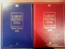 ' IL LIBRO DEI FRANCOBOLLI D'ITALIA 1989 + 1991  '  !!!!!!!!!!!!!!!!