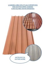 LAMIERA GRECATA FT 636 COPERTURA PER SOTTOCOPPO 1030MM CON FELTRO ANTICONDENSA