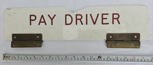 Vintage tram bus sign - bus,