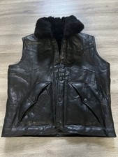 Giacca gilet western in pelle