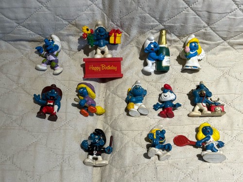 Lotto puffi vintage figure - 12,