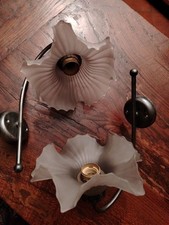 Coppia di appliques vintage in