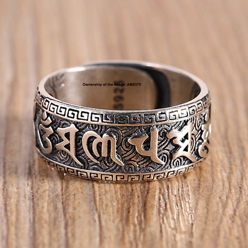 Anello fascia argento - in,
