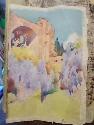 Antico disegno ruderi - antico,