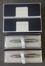 Cross Chrome Stylo Bille Poli Ballpoint Pen Xerox Holdings Corporation Logo