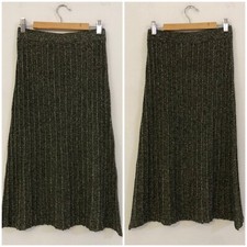 VICOLO Gonna verde argento