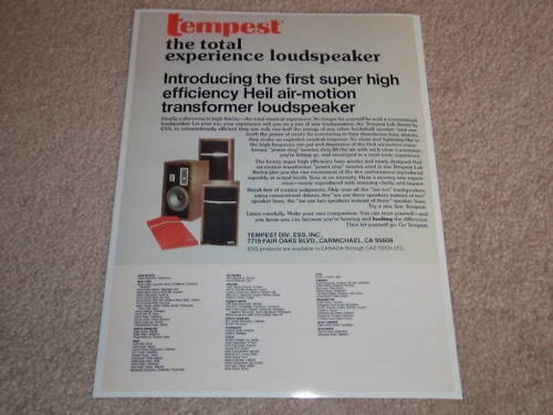 Pubblicità ess tempest 1975 - pubblicità,