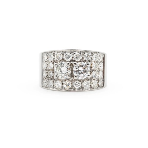 Anello oro bianco - anello, a