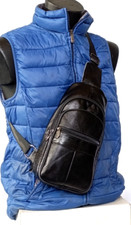 borsello uomo monospalla tracolla borsa portatelefono portadocumenti VERA PELLE