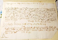 DA VENEZIA A CLODIA PREFILATELICA DEL 1750 Lettera Manoscritta Carta Pergamena 