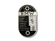 BMW R25/3 targa targa id plate