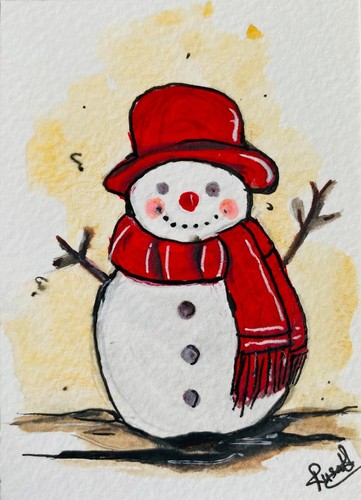 Carino pupazzo neve in - carino, di