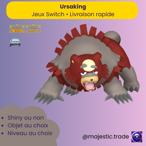 Ursaking shiny 6iv - shiny, •