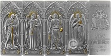 ARCANGELO set 4x1 oz monete argento 5$ Barbados 2026