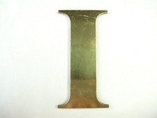 Insegna Vecchia Ottone Lettera