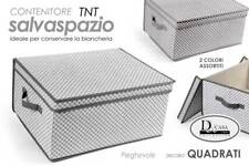 SCATOLA CONTENITORE BIANCHERIA ORGANIZER SALVASPAZIO VESTITI ARMADIO 40*33*18 cm