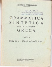 Grammatica sintetica della lingua greca. Parte II: Verbi in μι - Classi dei verb