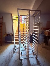 Carrelli porta teglie in acciaio inox a doppia portata