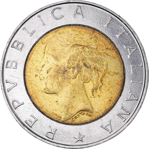 1035160 moneta italia 500 - [#1035160], italia,