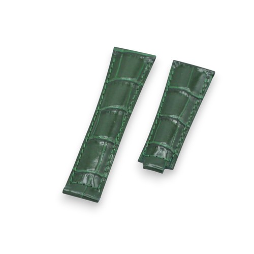 22mm green crocodile - 22mm,