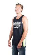 New Licensed Seattle Seahawks Mens Mesh Tank Top Shirt Size Small __S159