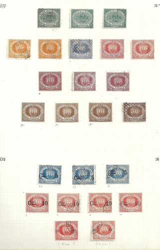 San marino stamps 1877 - marino,